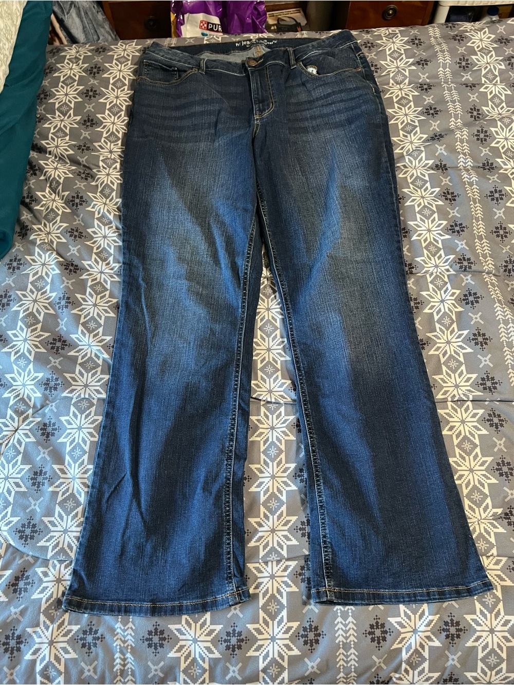 Maurices Dark Blue Flare Jeans